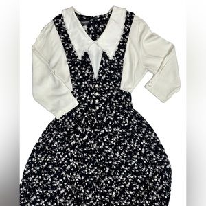 ❗️VINTAGE❗️Laced Floral Prairie Dress